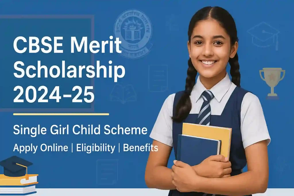 CBSE Merit Scholarship 2024–25: Apply Online for Single Girl Child Scholarship