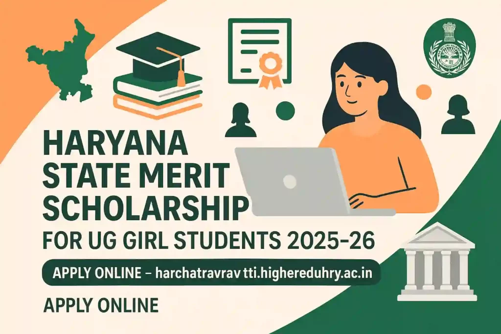 Haryana State Merit Scholarship for UG Girl Students 2025-26